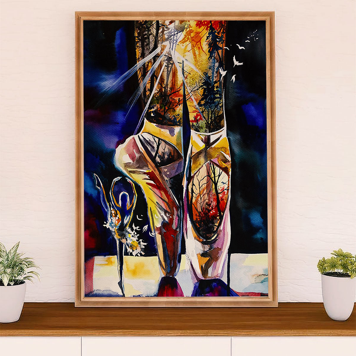 Dancing Ballet Poster Prints | Ballerinas Painting | Wall Art Gift for Ballet Dancer Ballerinas