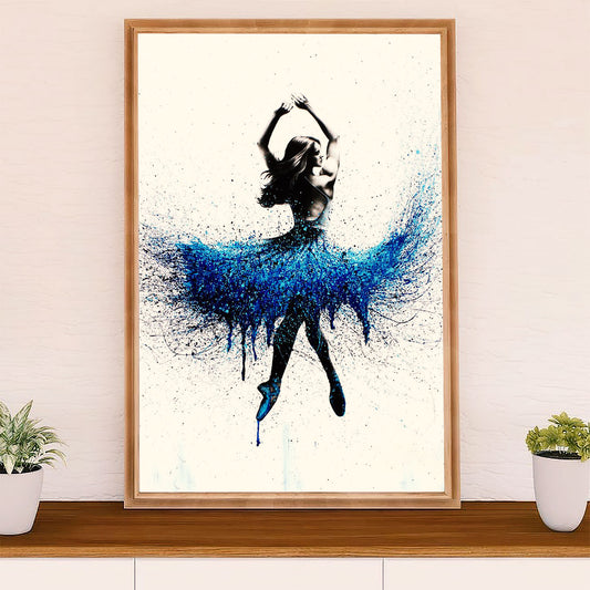 Dancing Ballet Canvas Wall Art Prints | Ballerinas Painting | Home Décor Gift for Ballet Dancer Ballerinas
