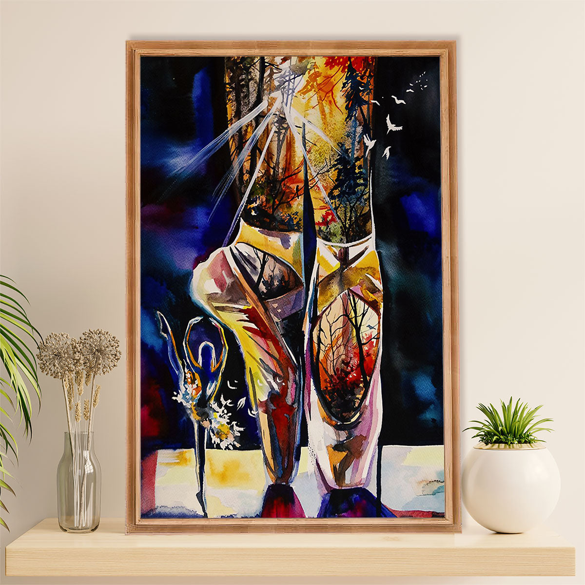 Dancing Ballet Poster Prints | Ballerinas Painting | Wall Art Gift for Ballet Dancer Ballerinas