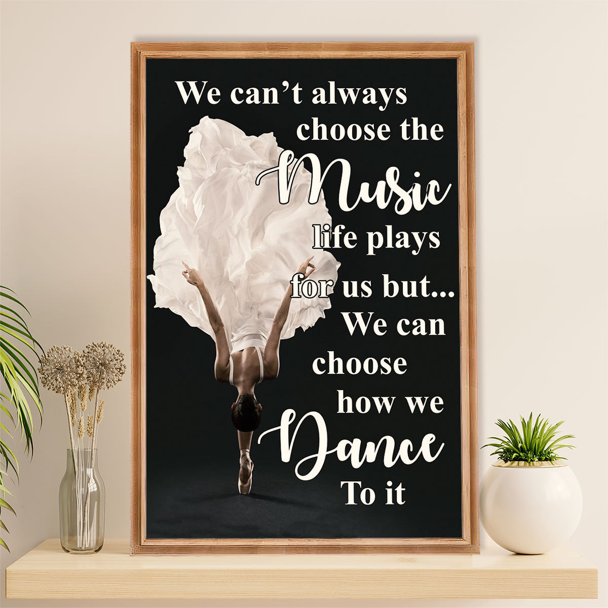 Dancing Ballet Poster Prints | Dance To It | Wall Art Gift for Ballet Dancer Ballerinas