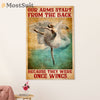 Dancing Ballet Canvas Wall Art Prints | Our Arms Start | Home Décor Gift for Ballet Dancer Ballerinas