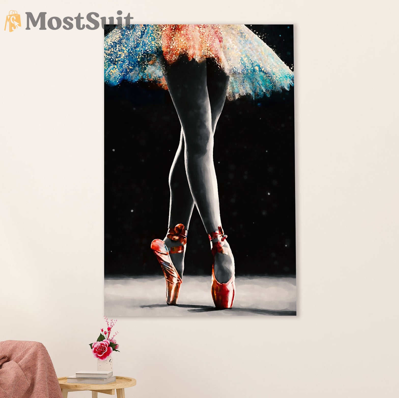 Dancing Ballet Poster Prints | Ballerina Art | Wall Art Gift for Ballet Dancer Ballerinas
