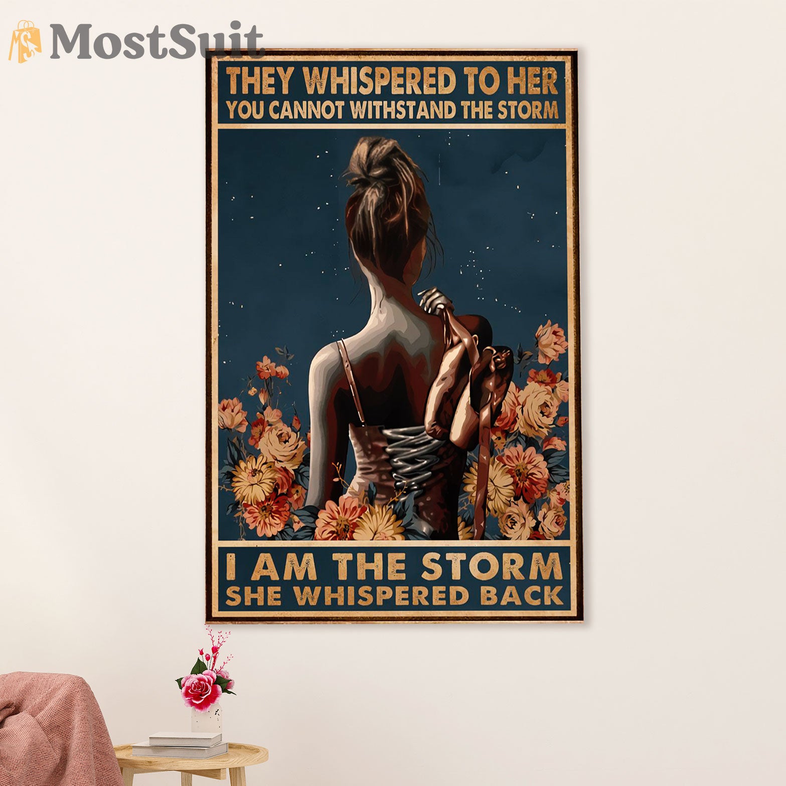 Dancing Ballet Poster Prints | I Am The Storm | Wall Art Gift for Ballet Dancer Ballerinas
