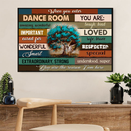 Dancing Ballet Canvas Wall Art Prints | Tough,Kind | Home Décor Gift for Ballet Dancer