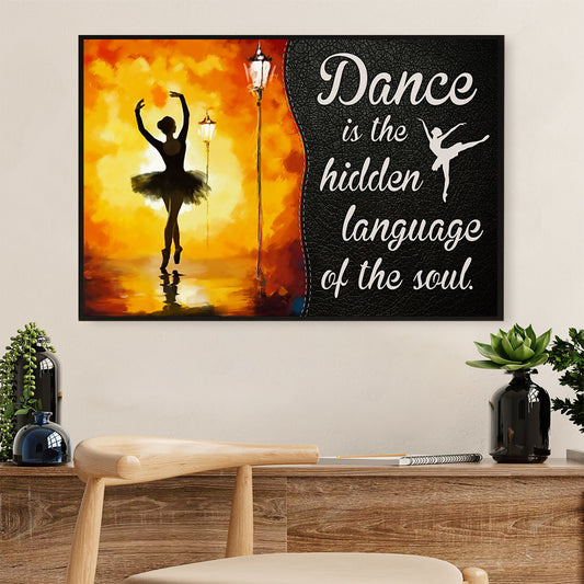 Dancing Ballet Poster Print | Hidden Language of The Soul | Wall Art Gift for Ballet Dancer