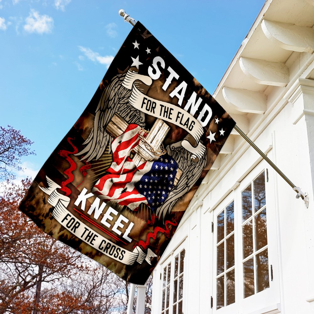 Stand For The Flag Kneel For The Cross Flag