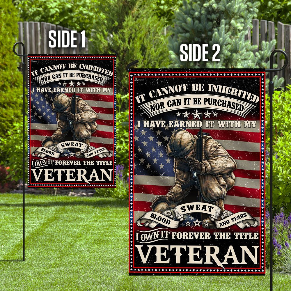 Forever The Title Veteran Flag