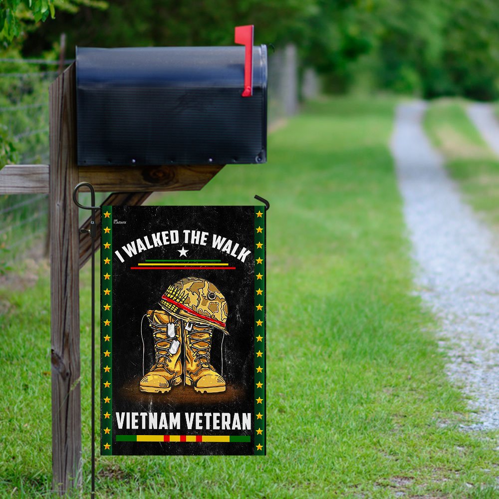 I Walked The Walk Vietnam Veteran Flag