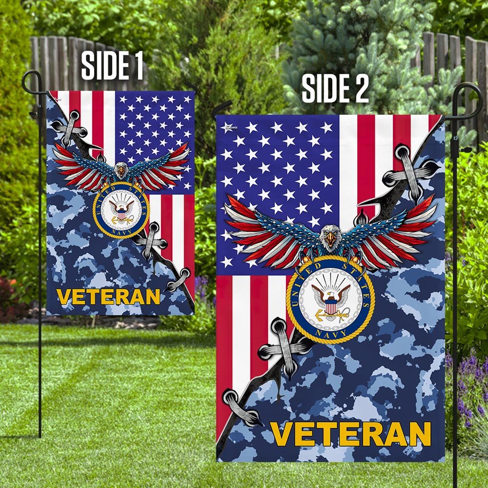United States Navy Veteran American US Flag