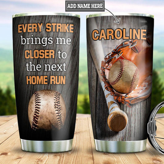 Baseball Personalized Stainless Steel Tumbler Cups Drinkware 20oz - MostSuit