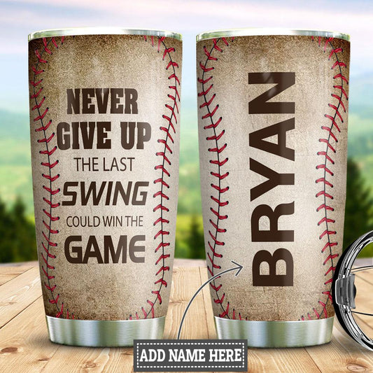 Baseball Personalized Stainless Steel Tumbler Cups Drinkware 20oz - MostSuit