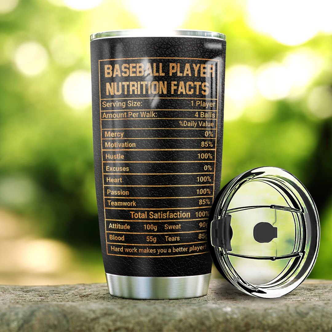 Baseball Facts Personalized HTR3011010 Stainless Steel Tumbler - MostSuit