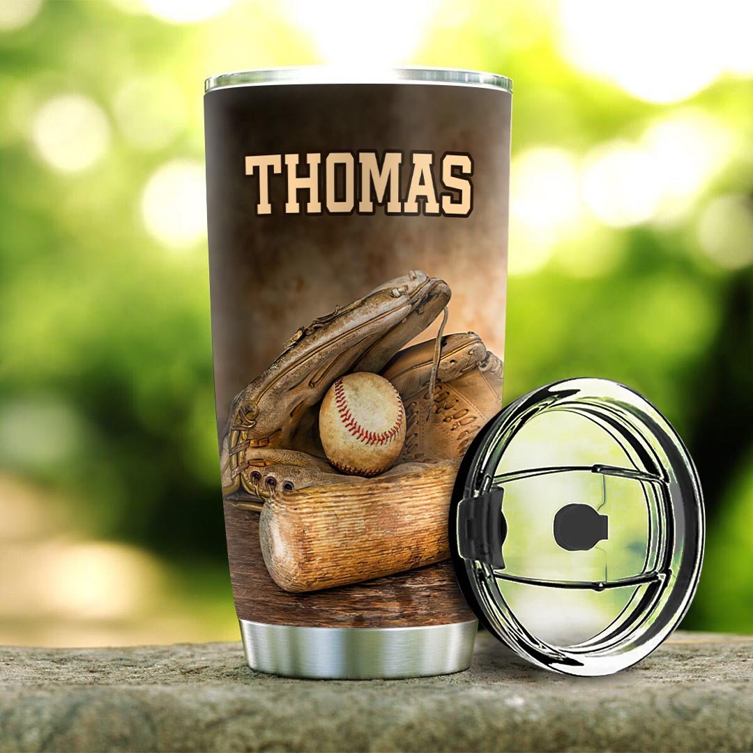 Baseball Personalized NNR0212004 Stainless Steel Tumbler - MostSuit