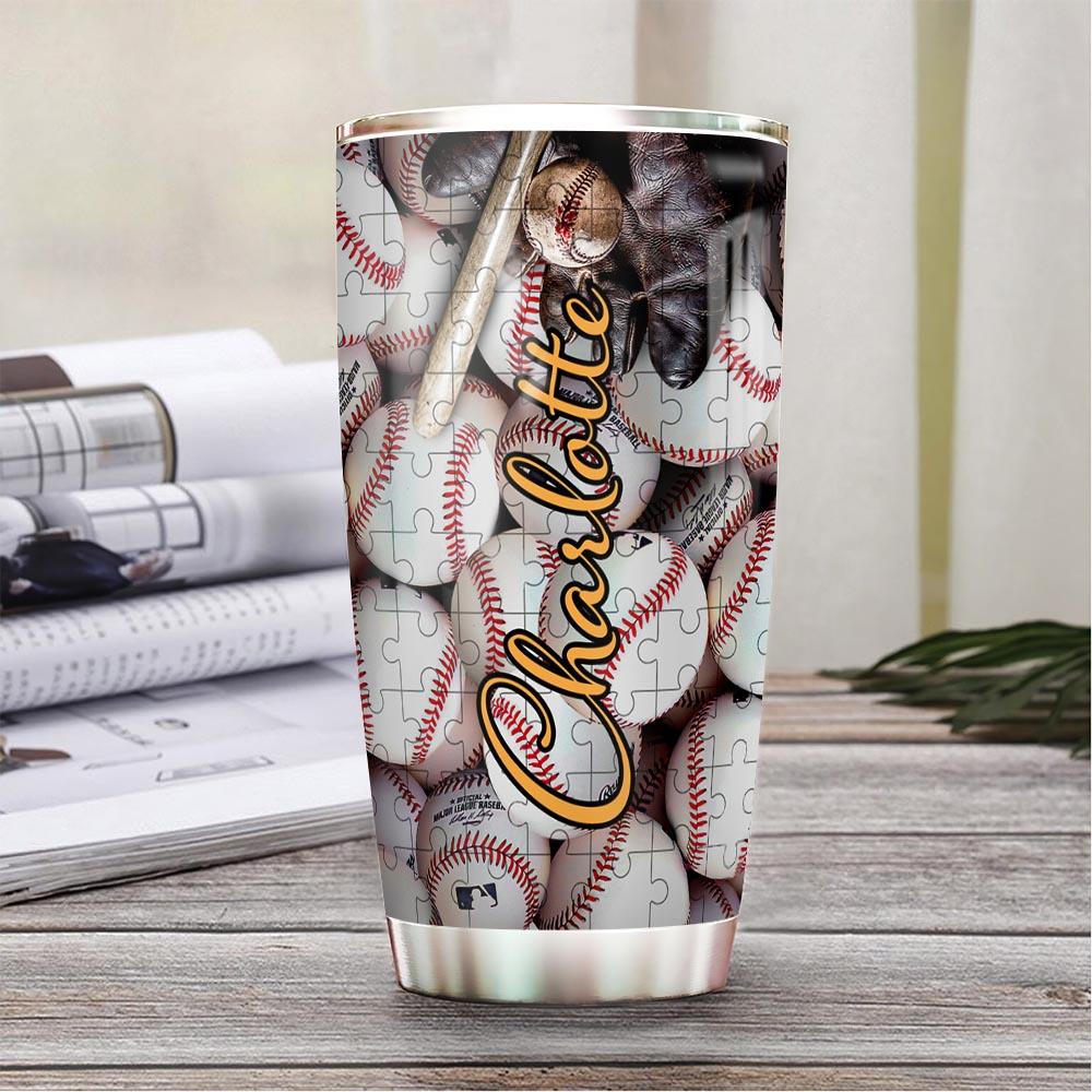 Baseball Personalized NNR3110017 Stainless Steel Tumbler - MostSuit
