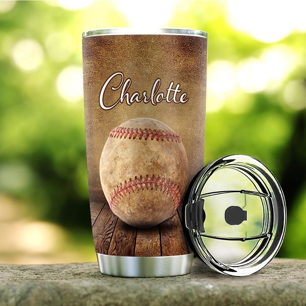 Baseball Pitch Grips Personalized NNR1211001 Stainless Steel Tumbler - MostSuit