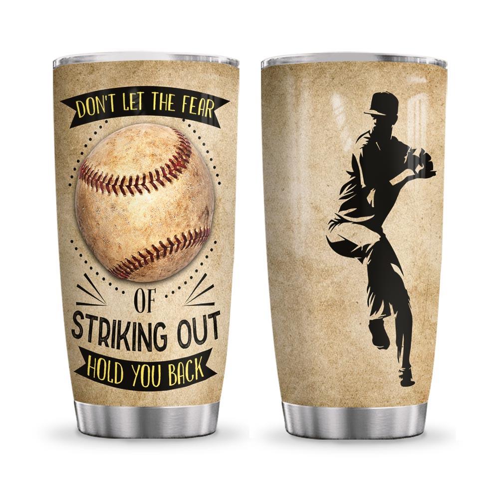 Baseball Pitcher Personalized PYR1411002 Stainless Steel Tumbler - MostSuit