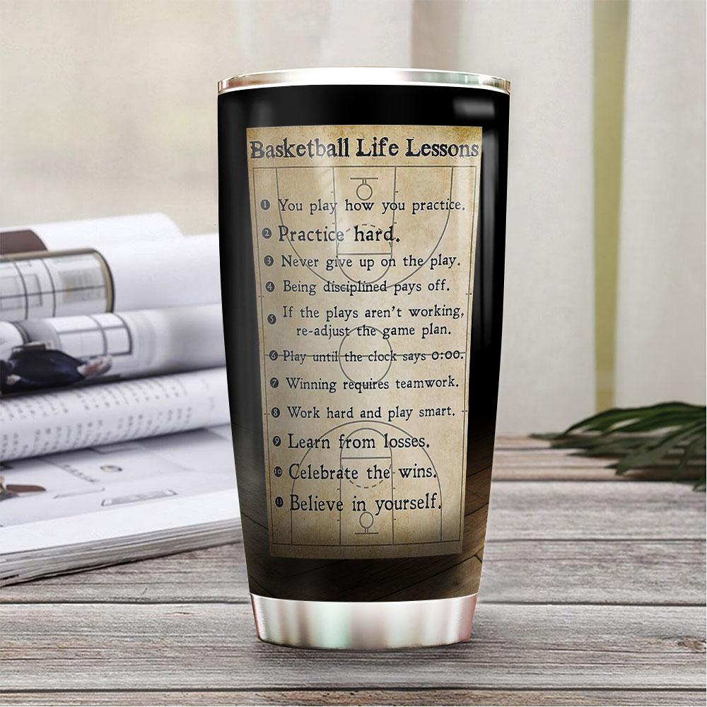 Basketball Lessons Personalized DNR2011003 Stainless Steel Tumbler - MostSuit