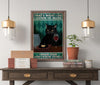 Prints Canvas Gift for Loves Cat Black Cat Listen To Music Drink Wine Gifts Vintage Home Wall Decor Canvas - Mostsuit