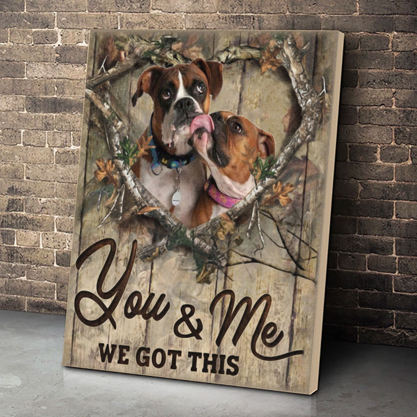 Boxer Dog Canvas Prints Matte Canvas - Home Room Wall Decor Matte Canvas - Mostsuit