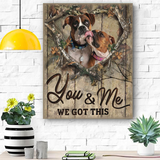 Boxer Dog Canvas Prints Matte Canvas - Home Room Wall Decor Matte Canvas - Mostsuit