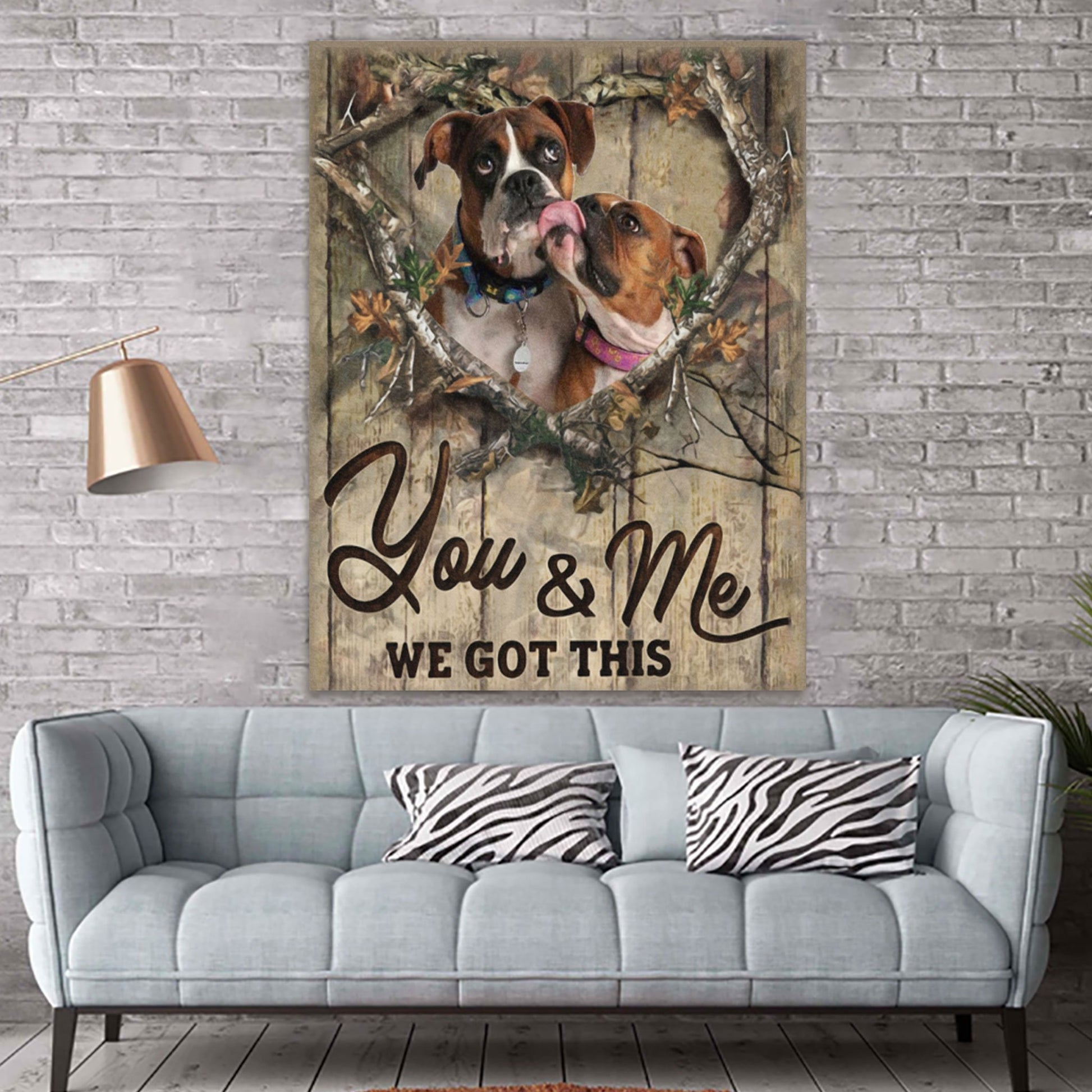 Boxer Dog Canvas Prints Matte Canvas - Home Room Wall Decor Matte Canvas - Mostsuit