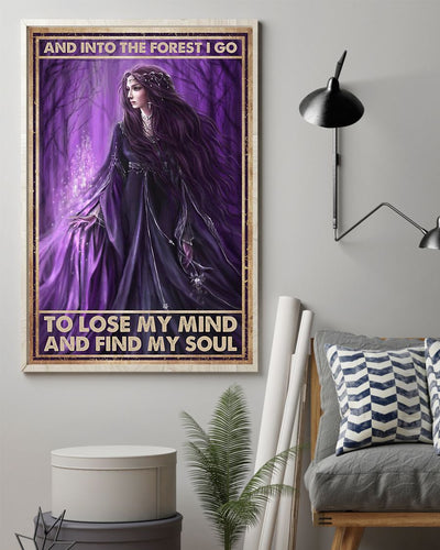 Canvas Prints And Into The Forest I Go To Lose My Mind And Find My Soul Birthday Gift Vintage Home Wall Decor Canvas - Mostsuit