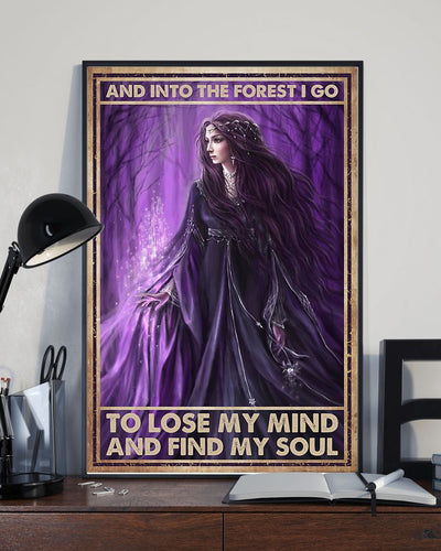 Canvas Prints And Into The Forest I Go To Lose My Mind And Find My Soul Birthday Gift Vintage Home Wall Decor Canvas - Mostsuit