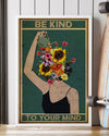 Canvas Prints Be Kind to Your Mind Birthday Gift Vintage Home Wall Decor Canvas - Mostsuit