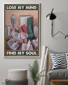 Canvas Prints Book Read Lose Mind Birthday Gift Vintage Home Wall Decor Canvas - Mostsuit