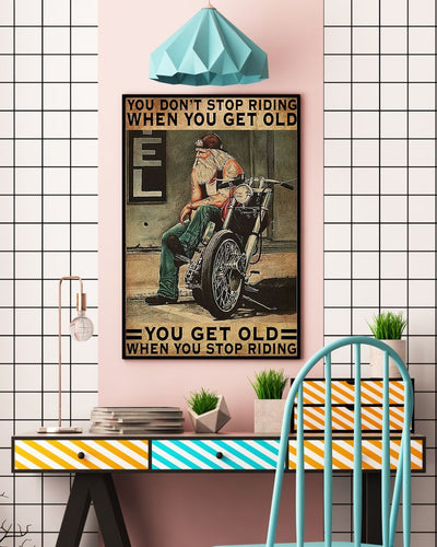 Canvas Prints Canvas Prints You Don't Stop Riding when You Get Old Birthday Gift Birthday Gift Vintage Home Wall Decor Canvas - Mostsuit