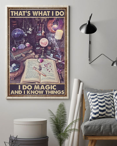 Canvas Prints Do Magic and Know Things Birthday Gift Vintage Home Wall Decor Canvas - Mostsuit
