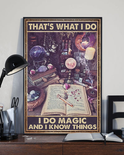 Canvas Prints Do Magic and Know Things Birthday Gift Vintage Home Wall Decor Canvas - Mostsuit