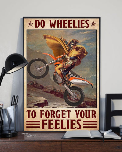 Canvas Prints Do Wheelies To Forger Your Feelies Birthday Gift Vintage Home Wall Decor Canvas - Mostsuit
