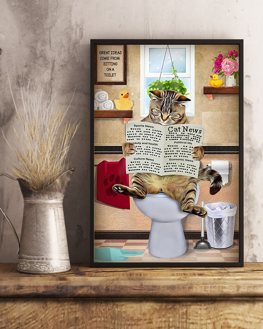 Canvas Prints Gift for Cat Lovers Cat fun Birthday Gift Vintage Home Wall Decor Canvas - Mostsuit