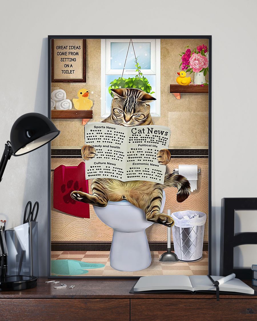 Canvas Prints Gift for Cat Lovers Cat fun Birthday Gift Vintage Home Wall Decor Canvas - Mostsuit