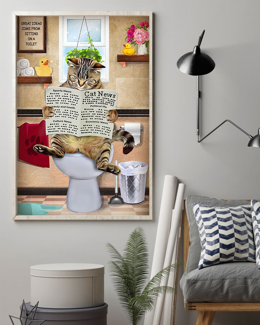 Canvas Prints Gift for Cat Lovers Cat fun Birthday Gift Vintage Home Wall Decor Canvas - Mostsuit