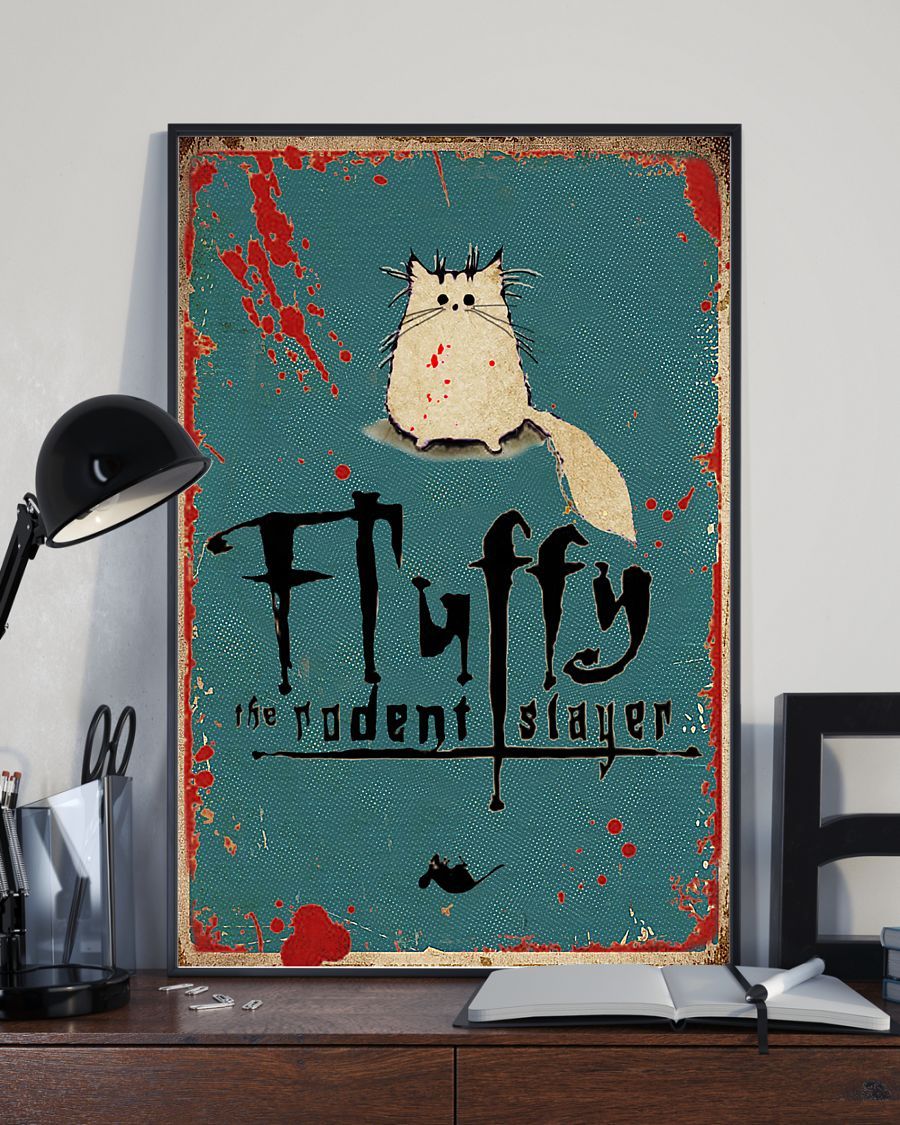 Canvas Prints Gift for Cat Lovers Fluffy Halloween Birthday Gift Vintage Home Wall Decor Canvas - Mostsuit