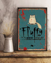 Canvas Prints Gift for Cat Lovers Fluffy Halloween Birthday Gift Vintage Home Wall Decor Canvas - Mostsuit