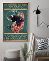 Canvas Prints Gift for Cat Lovers Black Cat I Am Your Friend Black Cat Birthday Gift Vintage Home Wall Decor Canvas - Mostsuit