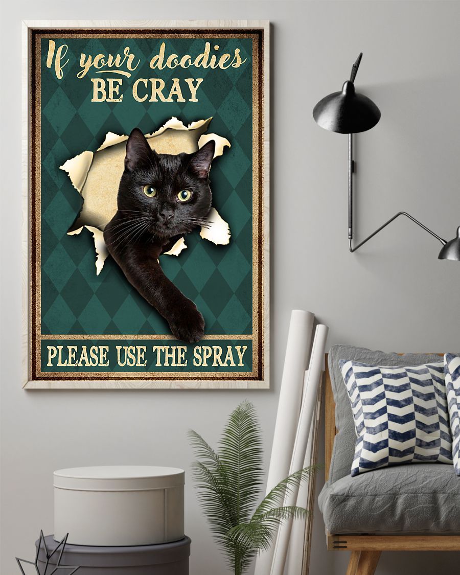 Canvas Prints Gift for Cat Lovers Please Use the Spray Birthday Gift Vintage Home Wall Decor Canvas - Mostsuit