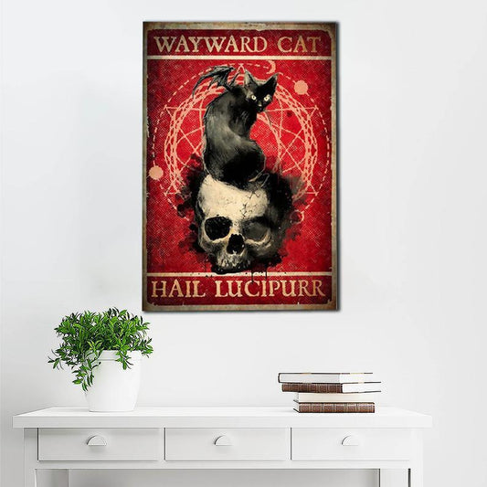 Canvas Prints Gift for Cat Lovers Salem Sanctuary For Wayward Gift Vintage Home Wall Decor Canvas - Mostsuit