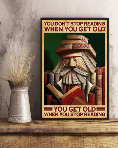 Canvas Prints Gift for Book Lovers Stop Reading Birthday Gift Vintage Home Wall Decor Canvas - Mostsuit