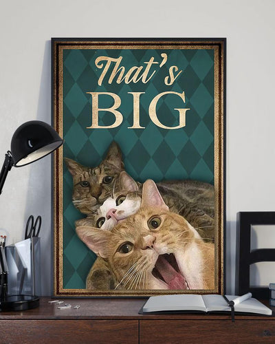 Personalized Photo and Text Canvas Prints Gift for Cat Lovers That's Big Birthday Gift Vintage Home Wall Decor Canvas - Mostsuit