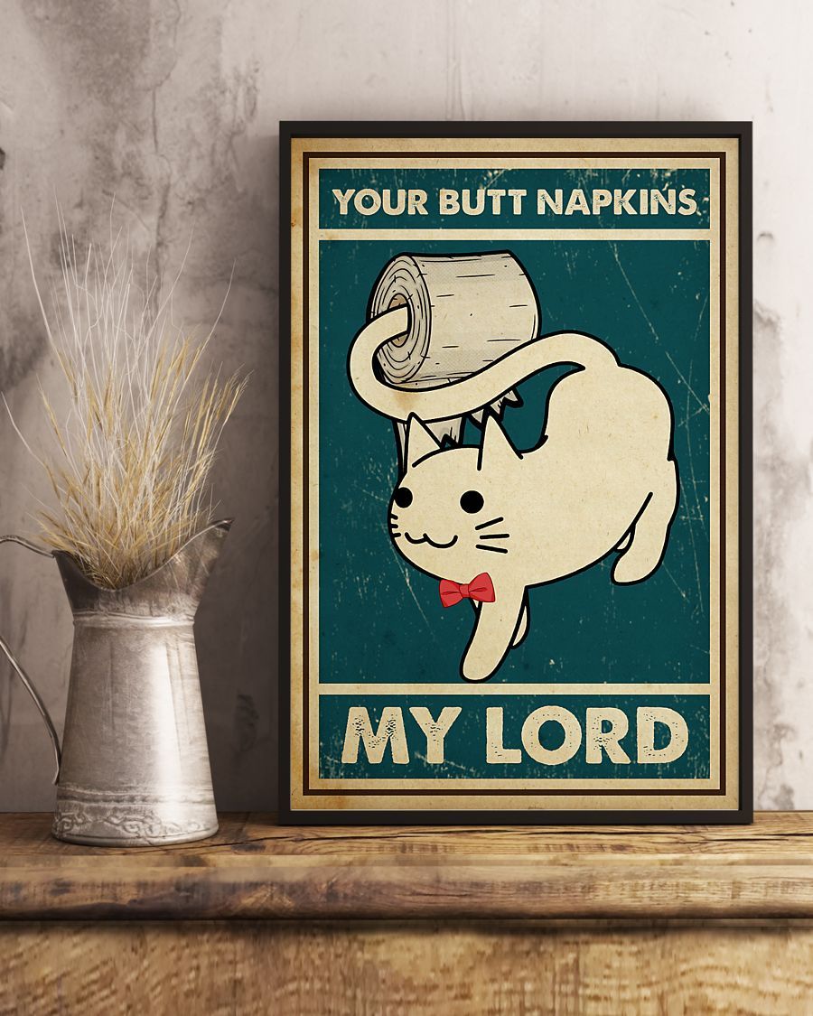 Canvas Prints Gift for Cat Lovers Your Butt Napkin Birthday Gift Vintage Home Wall Decor Canvas - Mostsuit