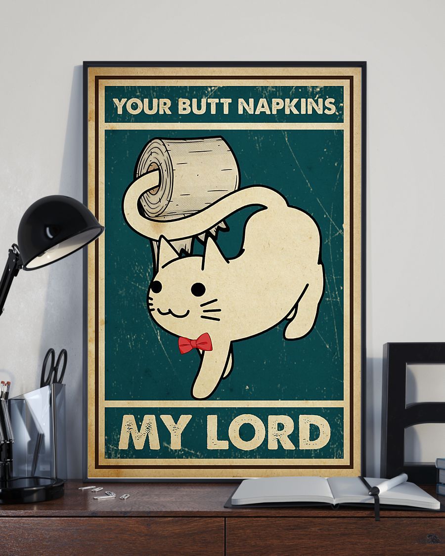 Canvas Prints Gift for Cat Lovers Your Butt Napkin Birthday Gift Vintage Home Wall Decor Canvas - Mostsuit