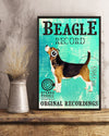 Personalized Photo Canvas Prints Gift for Dog Lovers Beagle Record Birthday Gift Vintage Home Wall Decor Canvas - Mostsuit