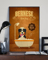 Canvas Prints Gift for Dog Lovers Bernese Bath Birthday Gift Vintage Home Wall Decor Canvas - Mostsuit