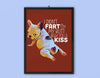 Canvas Prints Gift for Dog Lovers French Bulldog I Don't Fart My Butt Blew You A Kiss Gift Vintage Home Wall Decor Canvas - Mostsuit