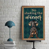 Personalized Photo and Text Canvas Prints Gift for Dog Lovers No Shaking The Wiener Birthday Gift Vintage Home Wall Decor Canvas - Mostsuit