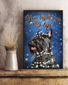 Personalized Photo Canvas Prints Gift for Dog Lovers Scottish Terrier Lights Up My Life Birthday Gift Vintage Home Wall Decor Canvas - Mostsuit